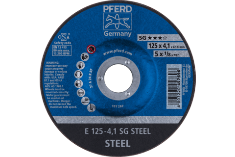 Disc de slefuit E 125-4,1 SG Otel