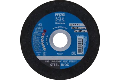 Discuri de tăiat SG EHT 125-1,6 CLASSIC STEELOX - 61341120